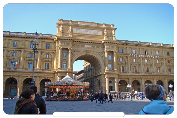 Itália - Piazza della Repubblica - Florença